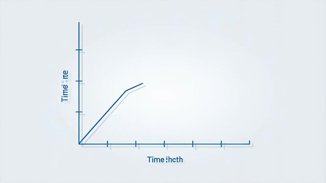 Dynamic plot showing exponential data growth over time in technical presentation