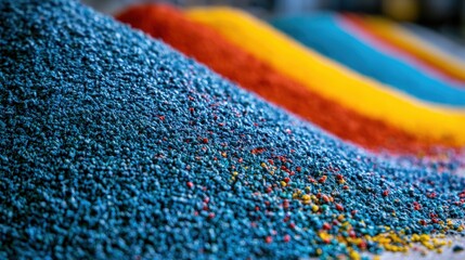 Fototapeta premium Plastic manufacturing produces versatile materials and products for packaging, consumer goods, healthcare, construction, and industrial uses. 