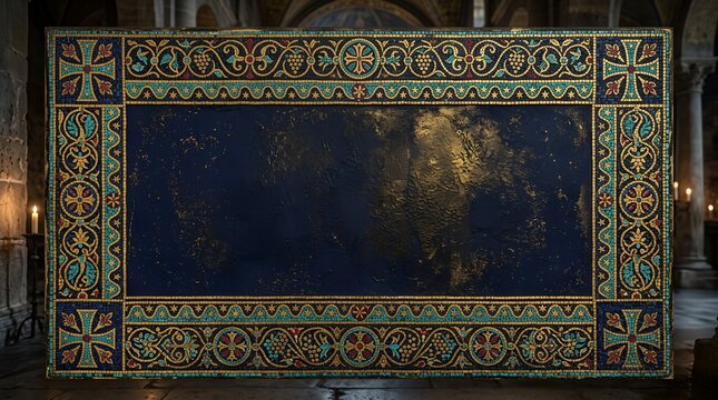 Byzantine Mosaic Tile Frame