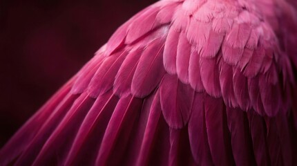 Naklejka premium Vibrant Pink Feather Abstract Background