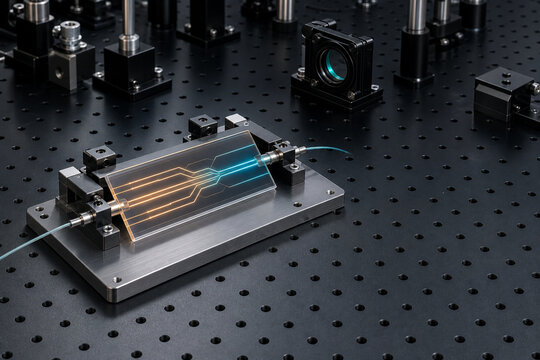 Photonics waveguide chip optical table