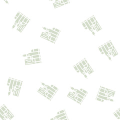 Fototapeta premium bullet set for gun glyph vector seamless pattern. bullet set for gun signthin illustration