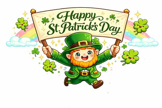 happy st patricks day banner 