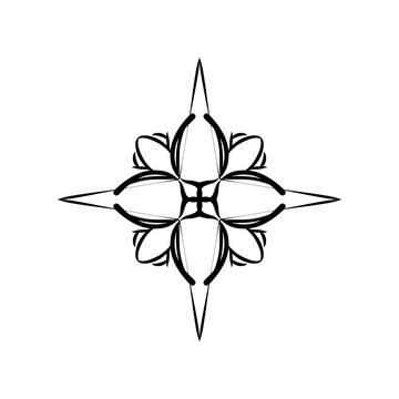Abstract and geometric sacred mandala design bundle. A high-quality collection of three unique symmetrical line art patterns, including intricate floral, geometric lattice.