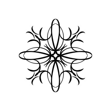 Abstract and geometric sacred mandala design bundle. A high-quality collection of three unique symmetrical line art patterns, including intricate floral, geometric lattice.