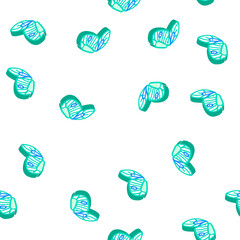 Naklejka premium butterfly wing isometric seamless pattern. butterfly wing sign illustration
