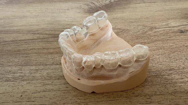 Dental splint for bruxism therapy and protection against teeth grinding 4k