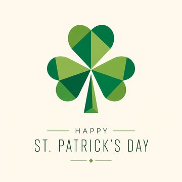 happy st patricks day abstract 