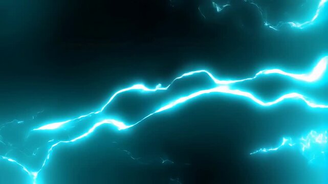 Dynamic electric blue energy waves pulsing across a vibrant dark background