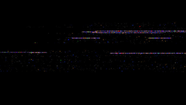RGB TV glitch texture overlay with digital noise, scan lines, signal distortion and corrupted screen interference, colorful abstract background for cyberpunk, video, music cover, poster or futuristic 