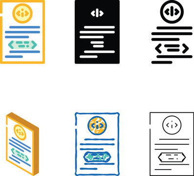 software documentation color icon vector. software documentation concepts sign. isolated symbol illustration