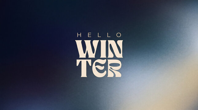 warm greeting text message for the cold winter season with decorative font