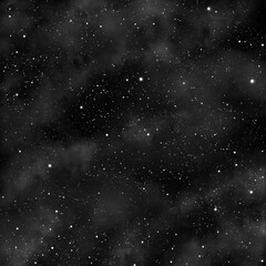 Obraz premium Stars and Space Create a Dark Sky Filled With Bright Lights on a Clear Night