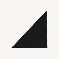 Fototapeta premium Black triangle, geometric shape design