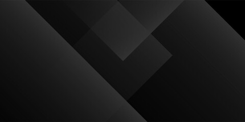 Fototapeta premium Black abstract background. Elegant dark diagonal shape elements. Modern luxury grey gradient graphic design. Vector illustration.