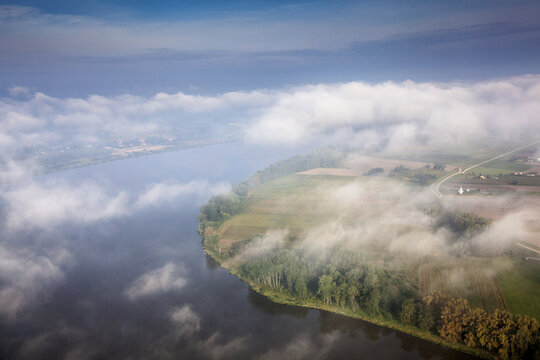 Vistula River aerial view