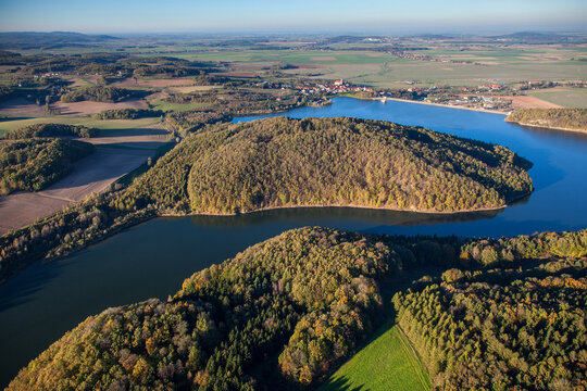 Ksiazanski Landscape park aerial view