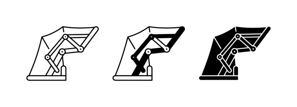 Garbage Truck Icons, Waste Management Symbols, Recycling Bin Graphics