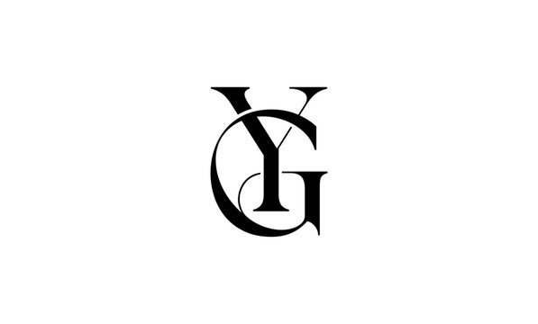 YG initial letters logo or YG monogram
