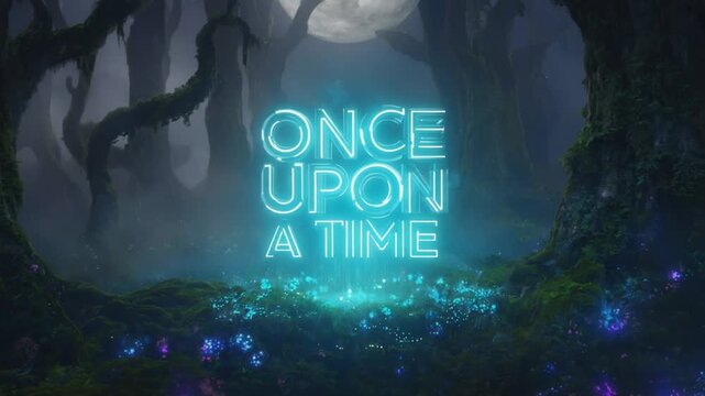 "Once upon a time" phrase. Beginning of a story. 