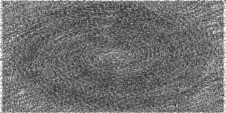 Seamless pattern of tiny black houses on white repeat background