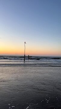 Norderney beach at dusk