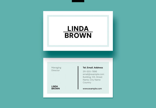 Business Card Design Layout