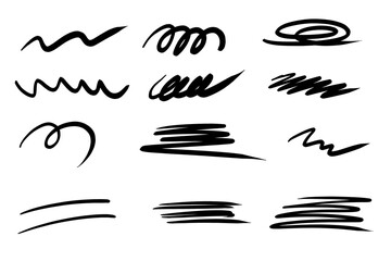 Obraz premium Elegant handwritten script in black ink on transparent or white background