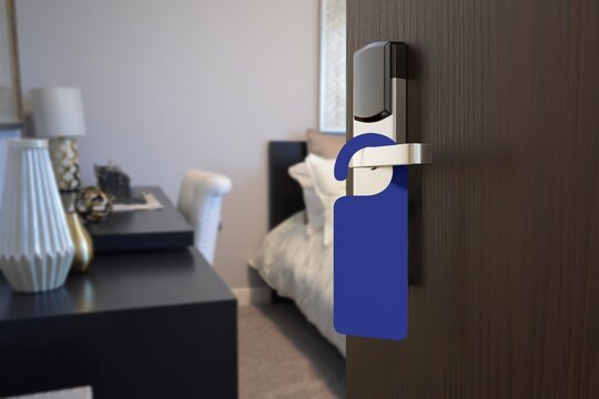 Do not disturb, hotel room door tag image