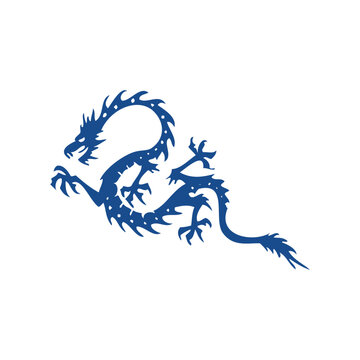 Dragon Ornament Pattern Vector Illustration