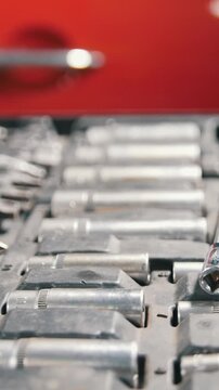 Tool set in suitcase