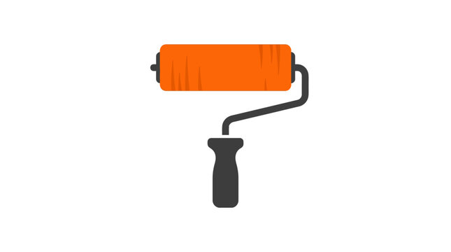 hand holding a paint roller