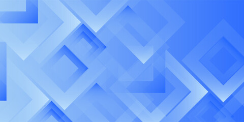 Fototapeta premium Abstract bright blue arrow shapes pattern background. Simple and trendy banner concept element design. Cool and futuristic background style. Eps10 vector