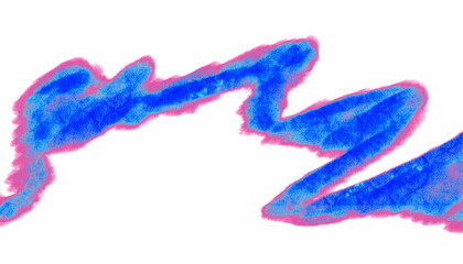 Fototapeta premium Abstract Blue Scribble with Grainy Texture, Soft Blur, and Luminous Grunge Stroke