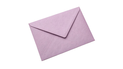 Beautiful blank purple lavender paper envelope for greeting isolated on transparent background cut out © 1png-stock