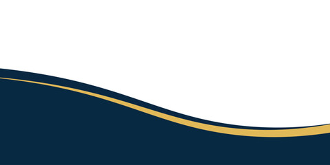 Obraz premium Abstract luxury dark navy blue and gold wave geometric background with layered wavy shapes. 
