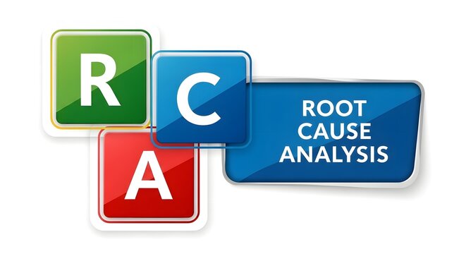 Root cause analysis rca concept problem solving failure investigation illustration