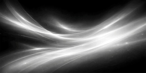 Abstract black and white motion design background featuring dark blue waves, digital light lines, and a glowing energy texture © Asad Visuals