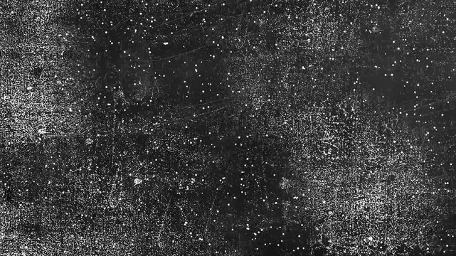 Abstract black and white textured surface with speckled dots and grainy noise, suitable for artistic backgrounds or gritty designs.