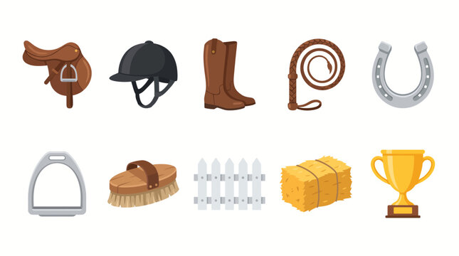 Equestrian equipment and horse riding accessories.