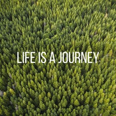Obraz premium Journey quote Instagram post template