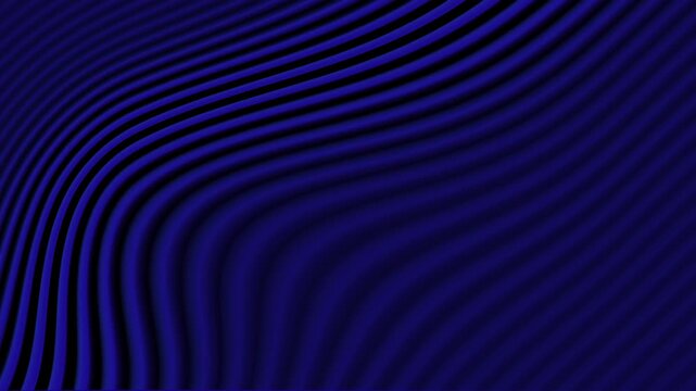 Abstract creative motion blur curve glowing stripe on dark blue gradient background. Video animation Ultra HD 4k footage.