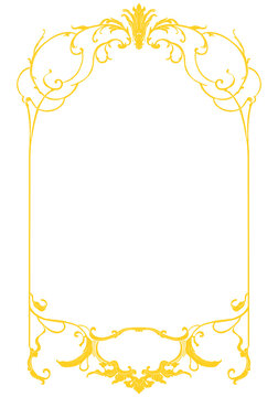 	
Rococo Vintage Border And Frame Luxury Ornamental Decorative Illustration