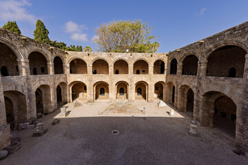 Fototapeta premium in the old town of Rhodos on Rhodos Island, Greece