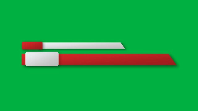 Modern Red White Breaking News Lower Third Graphics for Professional Broadcast and Video Editing.
