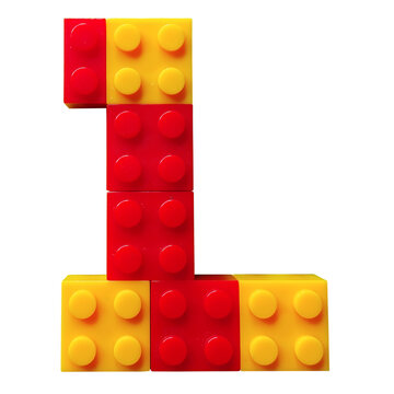 plastic toy blocks letter l