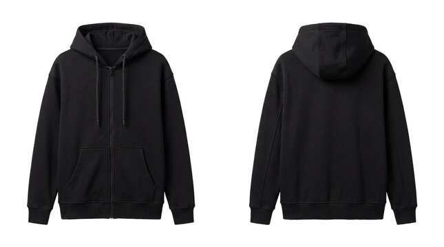 Black Hoodie Mockup Front and Back