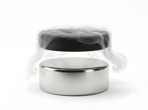 Quantum locking experiment showing a levitating superconductor disk