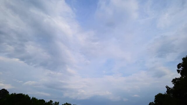 Changing Skies Mark Arrival of Spring Storm in North Carolina
