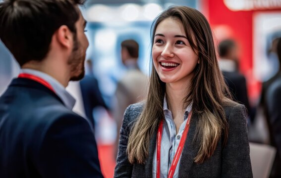 First Impression Matters, A business person greets others with a bright smile that sets a positive first impression. Confidence and friendliness stand out in the moment.